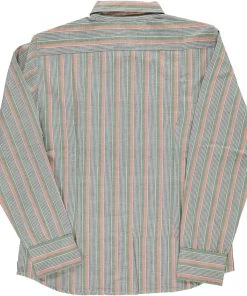 Dushyant Asthana Men's Amir Shirt - Green Stripes