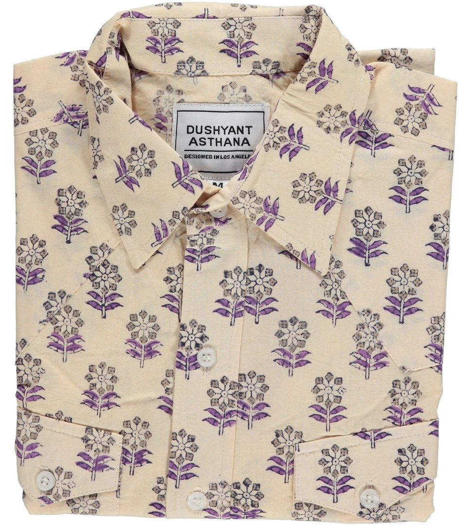 Dushyant Asthana Men's Bandit Western Shirt - Floral Print Dushyant Asthana Men's Bandit Western Shirt - Floral Print