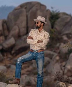 Dushyant Asthana Men's Bandit Western Shirt - Nomad Print