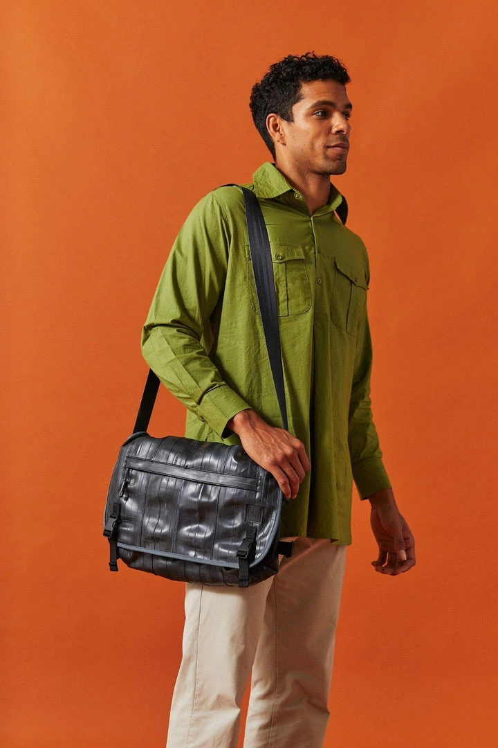 Dushyant Asthana Men's Kameez Oversized Shirt - Light Olive Dushyant Asthana Men's Kameez Oversized Shirt - Light Olive