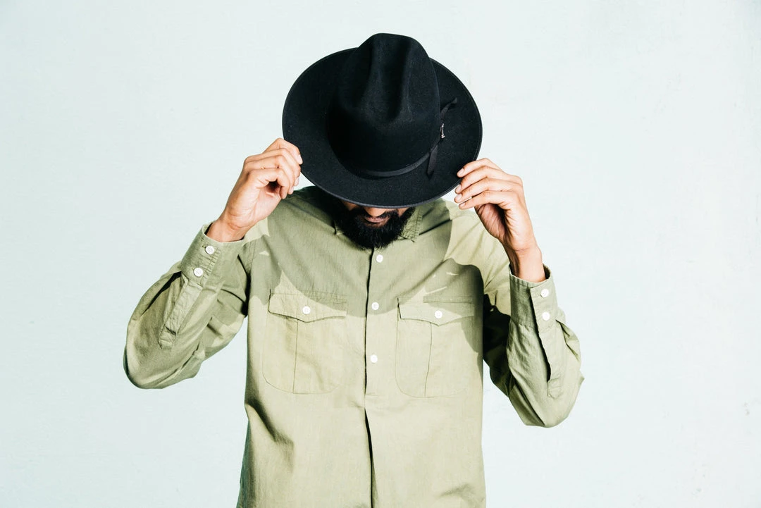 Dushyant Asthana Men's Kameez Oversized Shirt - Light Olive Dushyant Asthana Men's Kameez Oversized Shirt - Light Olive