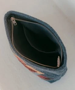 MZ Fair Trade Eagle Wool Clutch Bag