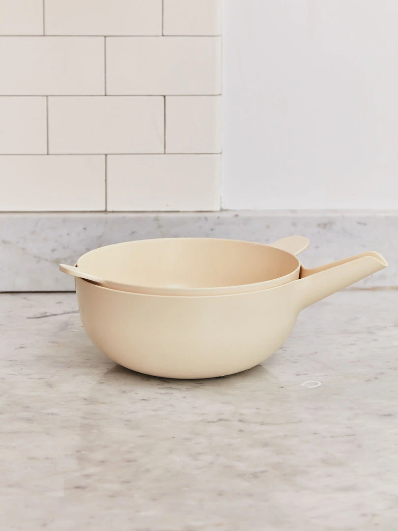 EKOBO Best Sellers Recycled Bamboo Mixing Bowl + Colander Set EKOBO Best Sellers Recycled Bamboo Mixing Bowl + Colander Set