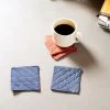 Anchal Embroidered Fabric Coaster Set Home Goods