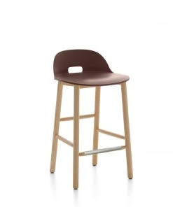 Emeco Alfi Recycled Low Back Barstool - Ash 5 Emeco Alfi Recycled Low Back Barstool - Ash