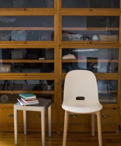 Emeco Alfi Recycled High Back Chair - Dark Ash