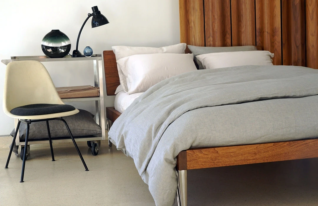 Area Home Home Goods Emile Linen Duvet Cover - Mineral Area Home Home Goods Emile Linen Duvet Cover - Mineral