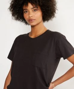 ÉTICA Avril Black Pocket Tee New Arrivals