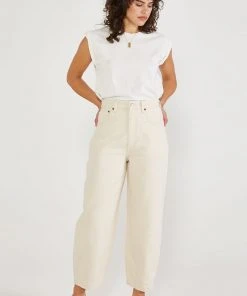 ÉTICA New Arrivals Iris Relaxed Taper Jean - Natural