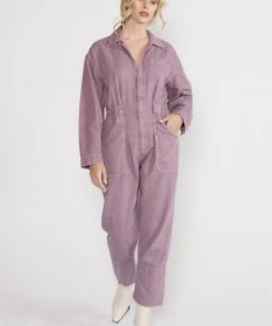 ÉTICA New Arrivals Kingsley Utility Jumpsuit - Purple Dove