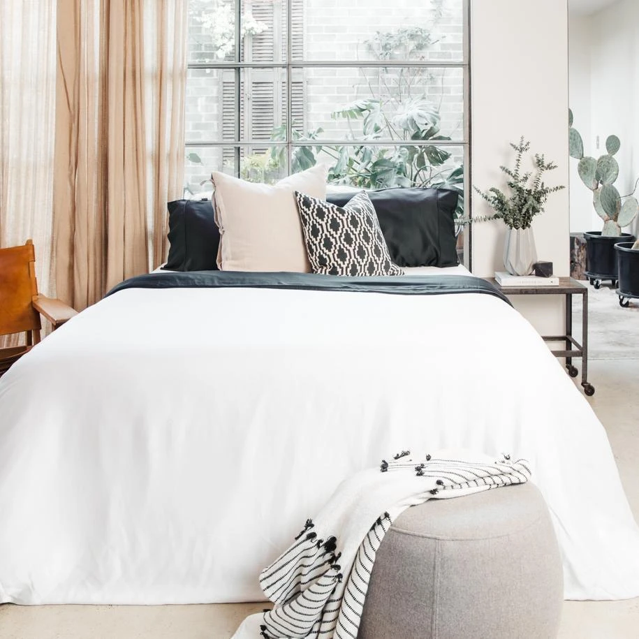 Ettitude Bamboo Sateen Duvet Cover - Cloud Best Sellers Ettitude Bamboo Sateen Duvet Cover - Cloud Best Sellers