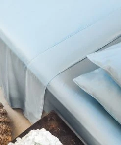 Ettitude Bamboo Sateen Fitted Sheet - Starlight Blue Home Goods