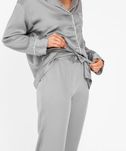 Ettitude Best Sellers Charcoal Bamboo Lyocell Pajama Pants - Dove Gray