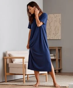 Sijo Eucalyptus Short Sleeve Dress