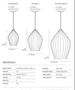 Ameico Lighting Fin Pendant Light