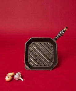 FINEX Home Goods Cast Iron 10" Grill Pan
