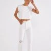 ÉTICA Finn Slim Straight Ankle Jeans - Vintage White New Arrivals