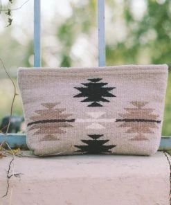 MZ Fair Trade Gemstone Wool Clutch Bag