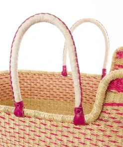 Swahili African Modern Moses Bassinet Basket - Primrose