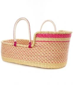 Swahili African Modern Moses Bassinet Basket - Primrose