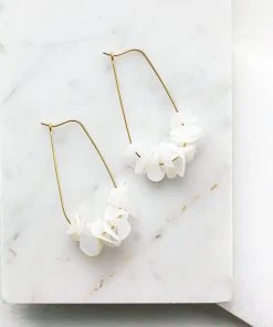 Giulia Letzi + META Jewelry Leona Upcycled Drop Earrings - White