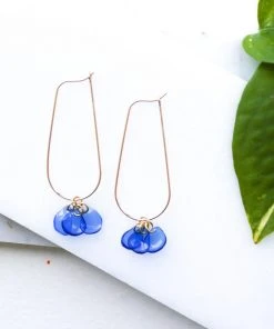 Giulia Letzi + META Jewelry Ginevra Upcycled Drop Earrings - Blue