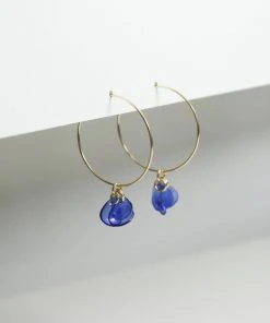 Giulia Letzi + META Jewelry Emma Upcycled Hoop Earrings - Blue