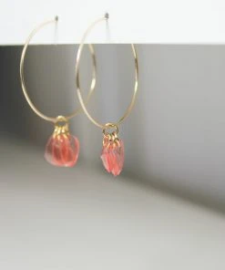 Giulia Letzi + META Jewelry Emma Upcycled Hoop Earrings - Blush