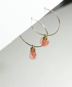 Giulia Letzi + META Jewelry Emma Upcycled Hoop Earrings - Blush
