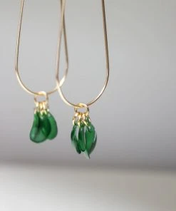 Giulia Letzi + META Jewelry Best Sellers Ginevra Upcycled Drop Earrings - Emerald 2 Giulia Letzi + META Jewelry Best Sellers Ginevra Upcycled Drop Earrings - Emerald
