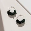 Giulia Letzi + META Jewelry Alice Upcycled Hoop Earrings - Dark Green