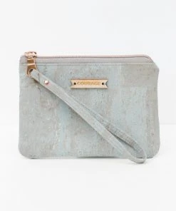 Carry Courage Giver Cork Card Wristlet