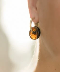 Abby Alley Handcrafted Glass Disc Earrings