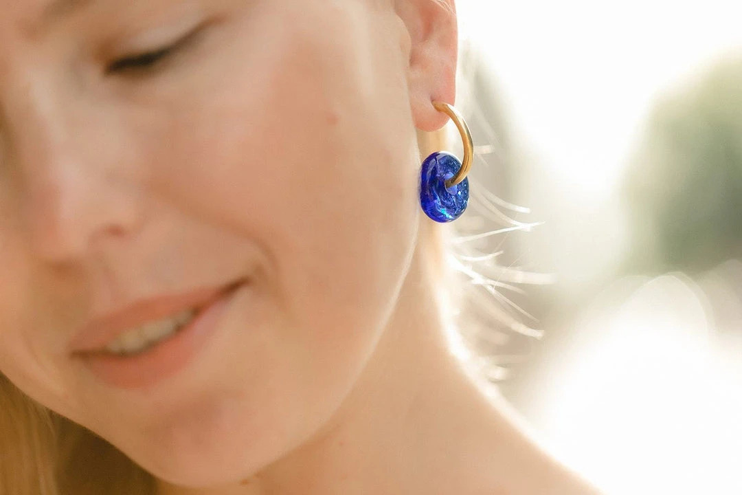 Abby Alley Handcrafted Glass Disc Earrings Abby Alley Handcrafted Glass Disc Earrings