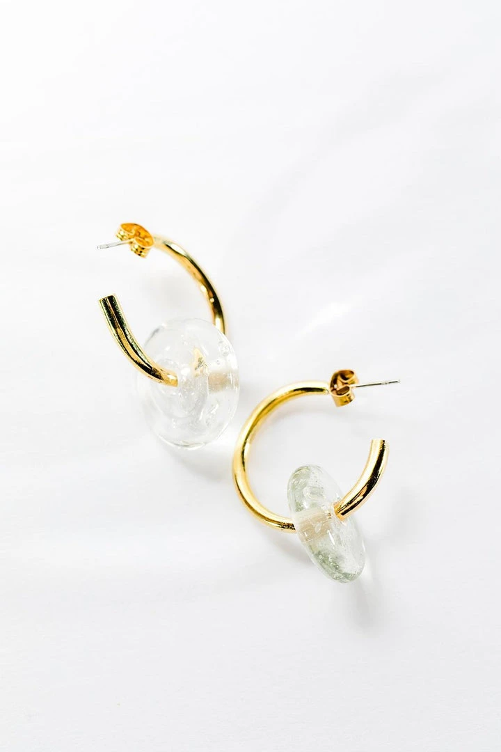 Abby Alley Handcrafted Glass Disc Earrings Abby Alley Handcrafted Glass Disc Earrings