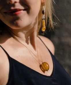 Abby Alley Recycled Glass Egg Necklace Jewelry