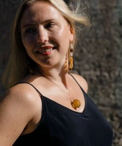 Abby Alley Recycled Glass Egg Necklace Jewelry