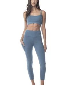 Synergy Organic Clothing Go To Yoga Bra - Teal Sale