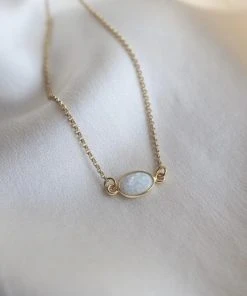 Iron Oxide Gold Flashy Opal Choker