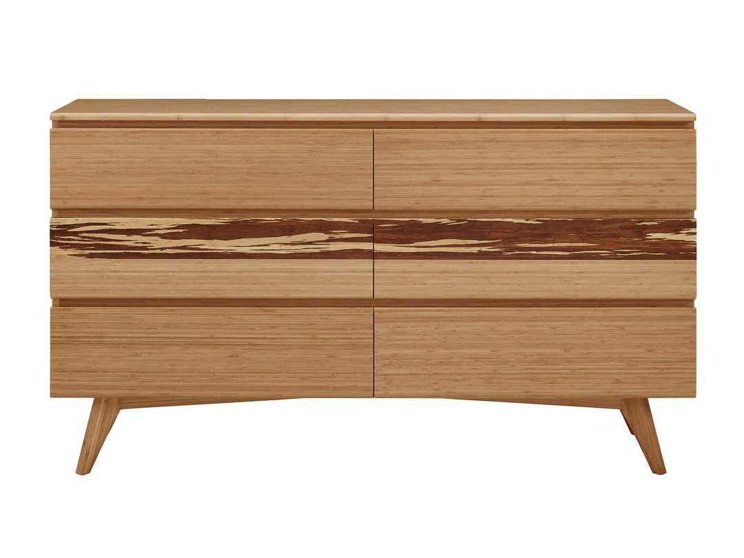 Greenington Azara Six Drawer Dresser - Caramelized Furniture Greenington Azara Six Drawer Dresser - Caramelized Furniture