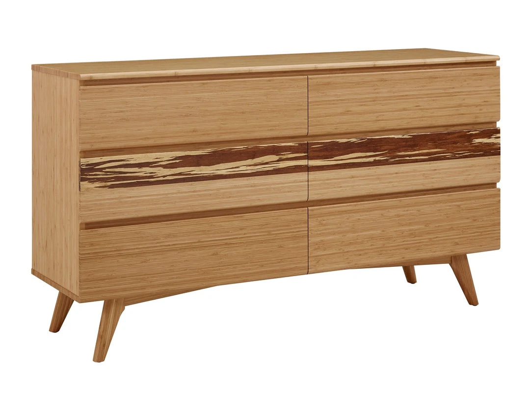 Greenington Azara Six Drawer Dresser - Caramelized Furniture Greenington Azara Six Drawer Dresser - Caramelized Furniture