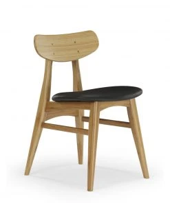 Greenington Furniture Cassia Dining Chair Set - Caramelized With Leather Seat