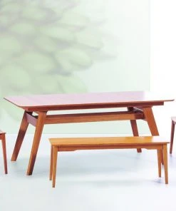 Greenington Currant Long Bench - Caramelized Furniture