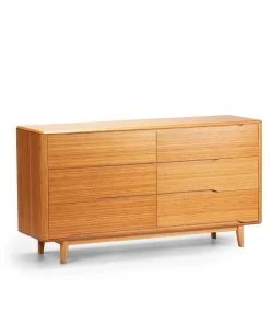 Greenington Currant Six Drawer Dresser - Caramelized Furniture