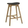 Greenington Skol Counter Stool Set With Leather Seat - Carmelized