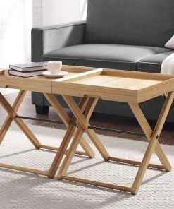 Greenington Teline Tray Table - Caramelized Furniture