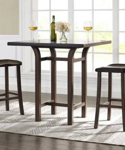 Greenington Tulip Counter Height Table - Black Walnut