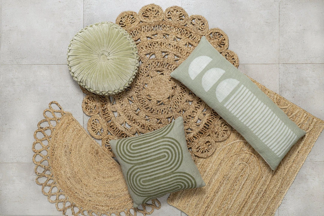 Casa Amarosa Half Moon Jute Doormat Casa Amarosa Half Moon Jute Doormat