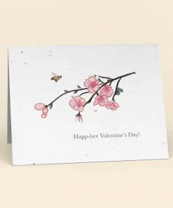 Cute Root Happ-Bee Valentine's Day Plantable Cards - 10 Pack Made In USA