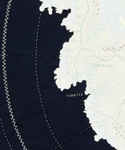 Haptic Lab Home Goods Antarctica Map Throw Quilt